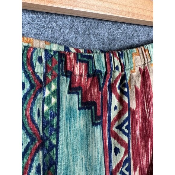 Faz N Denz Womens Southwestern Vest Skirt Set‎ Large Made in USA Cotton Aztec - Picture 13 of 14